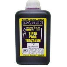 TINTA PARA TRAÇAGEM 1L VERMELHO - MB1000 - BADEN