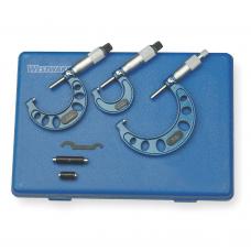 Micrometro Externo Jg C/ 3 Pcs 0-1, 1-2, 2-3 - 4KU86 Westward - 4KU86/G4100277