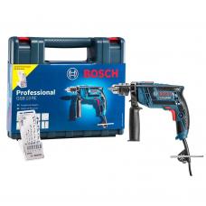 Furadeira de Impacto Bosch GSB13 1/2” 650W com Maleta e 5 Brocas